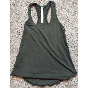 Lululemon Athletica Dark Green Size 2 Tank Top Activewear Scoop